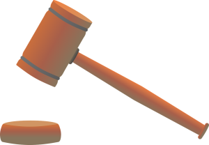 Un martillo de tribunal